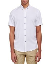 Brooklyn Brigade - Slim Fit Solid 4-Way Stretch Performance Shirt - Lyst