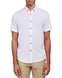 Brooklyn Brigade - Slim Fit Solid 4-Way Stretch Performance Shirt - Lyst
