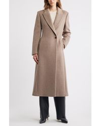 Nordstrom - Sculpted Wool & Cashmere Blend Coat - Lyst
