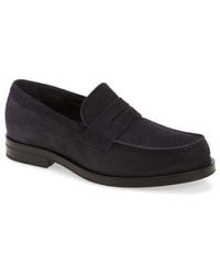 BOSS - Dressletic Suede Penny Loafer - Lyst