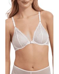 Skarlett Blue - Flaunt Lace Front Close Underwire Bra - Lyst