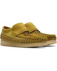 Clarks - Clarks(r) Wallabee Woven Suede Loafer - Lyst
