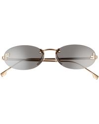 Fendi - 54mm Oval Sunglasses - Lyst