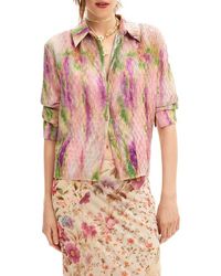 Desigual - Yamagata Abstract Print Button-Up Shirt - Lyst
