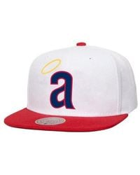 Mitchell & Ness - California Angels Cooperstown Collection Basic Flip Snapback Hat - Lyst