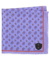 CLIFTON WILSON - Paisley Wool Pocket Square - Lyst