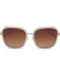 DIFF - Genevive 57mm Gradient Square Sunglasses - Lyst