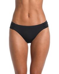 Sunshine 79 - Solids Shirred Side Bikini Bottoms - Lyst