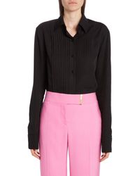 Tom Ford - Lyocell & Silk Plastron Button-up Shirt - Lyst