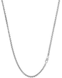 Donatello Gian - Sterling 2Mm Round Box Necklace - Lyst