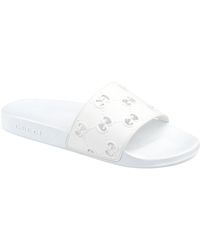 Gucci Rubber Pursuit Pool Sandal in Black for Men , Lyst
