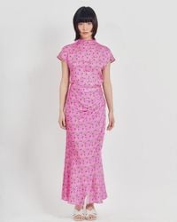 Lost Pattern - Beach Blossom Satin Top - Lyst