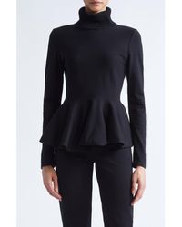 Giambattista Valli - Turtleneck Knit Peplum Top - Lyst