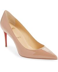Christian Louboutin - Kate Pointed Toe Patent Leather Pump - Lyst