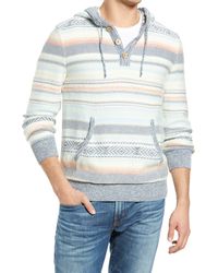 Faherty - Cove Stripe Sweater Hoodie - Lyst