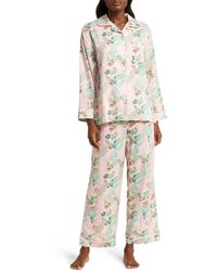 Papinelle - Sasha Floral Print Brushed Cotton Blend Pajamas - Lyst
