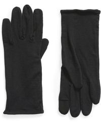Icebreaker 260 Tech Touchscreen Compatible Merino Wool Glove Liners - Black