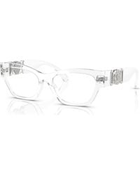 Versace - 52Mm Cat Eye Optical Glasses - Lyst