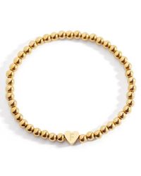Mint & Lily - Beaded With Heart Initial Bracelet - Lyst