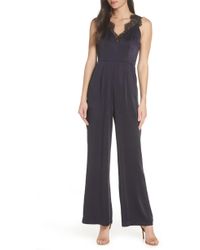 tie front wide leg jumpsuit vince camuto
