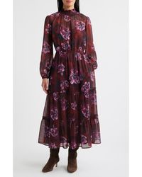 Lost + Wander - Wild Bergamont Long Sleeve Maxi Dress - Lyst