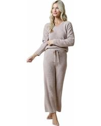 Softies - Solid Marshmallow V-Neck Lounge Set - Lyst