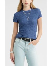 Treasure & Bond - Crinkle Knit Crewneck Top - Lyst