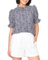Gibsonlook - Dianthus Floral Puff Sleeve Top - Lyst