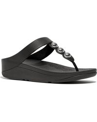 Fitflop - Fino Platform Wedge Flip Flop - Lyst