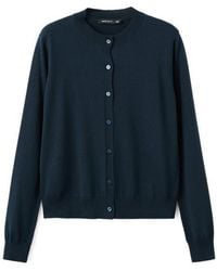 Mango - Wool & Cotton Cardigan - Lyst
