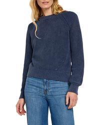 Faherty - Sunwashed Organic Cotton Fisherman Sweater - Lyst