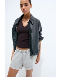 H&M - Denim Pull-On Shorts - Lyst