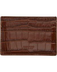 Tom Ford - Croc Embossed Leather Card Case - Lyst