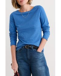 Seasalt Cornwall - Easel Long Sleeve Stretch Organic Cotton Top - Lyst
