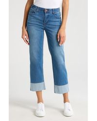 Wit & Wisdom - High Waist Cuff Hem Jeans - Lyst