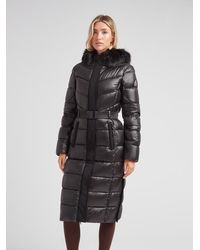 Jacket - Diamond Belted Extra Long Down Coat - Lyst