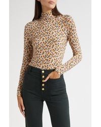 Ulla Johnson - Aurelia Funnel Neck Jersey Top - Lyst