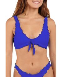 Citrus - Solid Merrow Bralette Bikini Top - Lyst