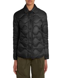 Moncler - Quilted Down Shirt Jacket - Lyst