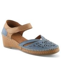Spring Step - Ezlyn Ankle Strap Wedge Pump - Lyst