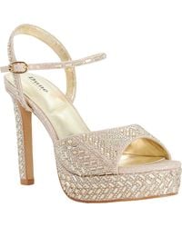 Dune - Malea Ankle Strap Platform Sandal - Lyst