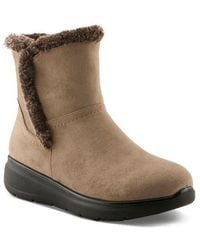 Flexus by Spring Step - Daeloriah Water Resistant Faux Fur Bootie - Lyst
