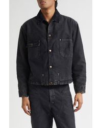 Maison Margiela - Corduroy Collar Cotton Moleskin Sports Jacket - Lyst