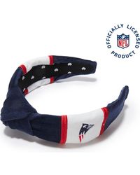 Lele Sadoughi - New England Patriots Embroidered Knotted Headband - Lyst