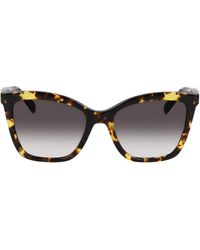 Longchamp - Le Pliage 54mm Gradient Cat Eye Sunglasses - Lyst