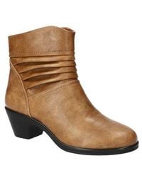 Easy Street - Bess Faux Leather Bootie - Lyst