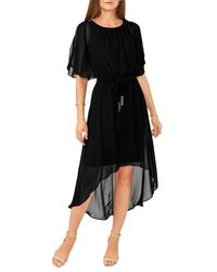 Chaus - Flutter Sleeve Chiffon High-Low Dress - Lyst