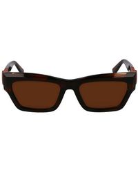 Longchamp - Medallion 53Mm Modified Rectangular Sunglasses - Lyst