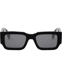 Fendi - The Diagonal 51mm Rectangular Sunglasses - Lyst