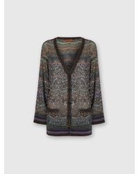 Missoni - Oversized Sequin Cardigan - Lyst